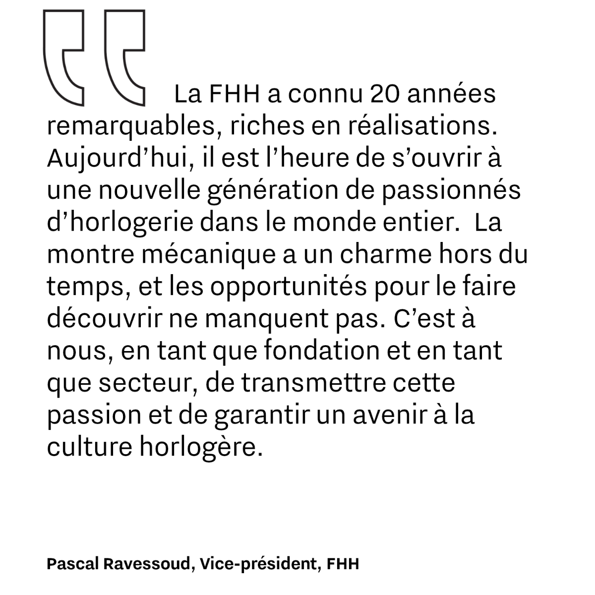 20 ans citation Pascal Ravessoud