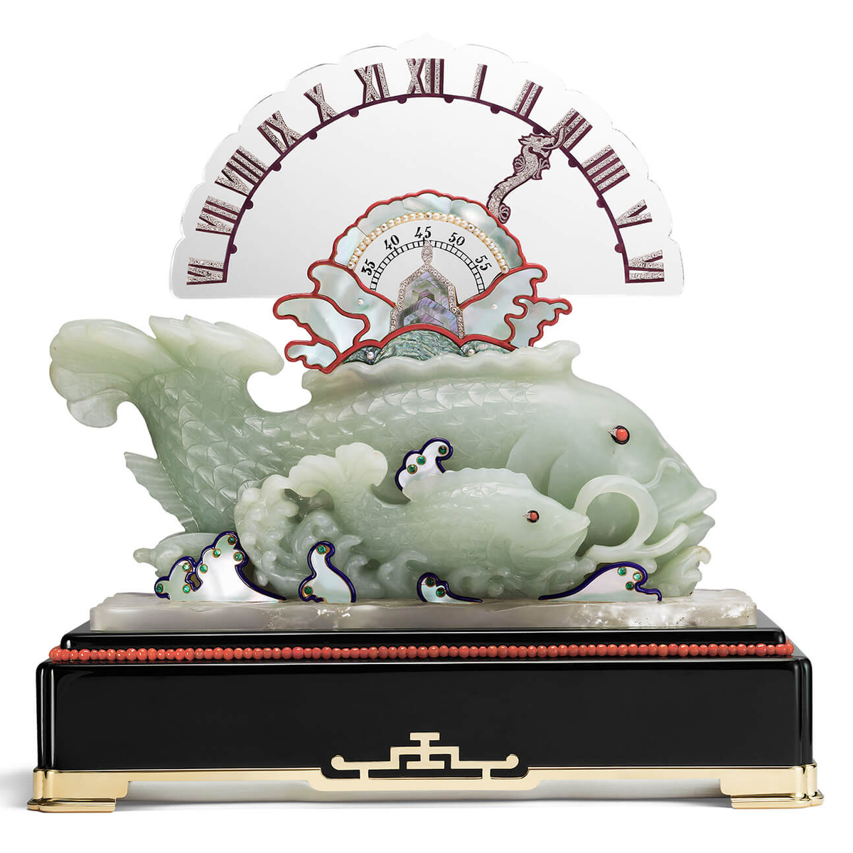 Carp clock with retrograde hand, Cartier Paris, 1925, Marian Gérard, Cartier Collection © Cartier