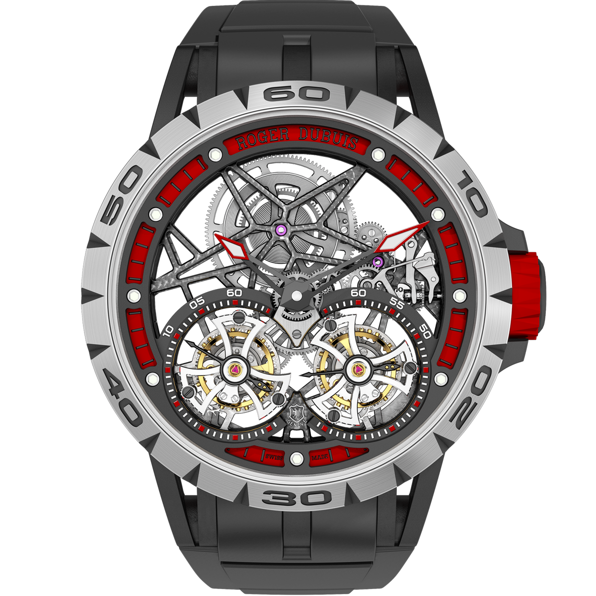 Excalibur Spider Double Tourbillon Volant Squelette