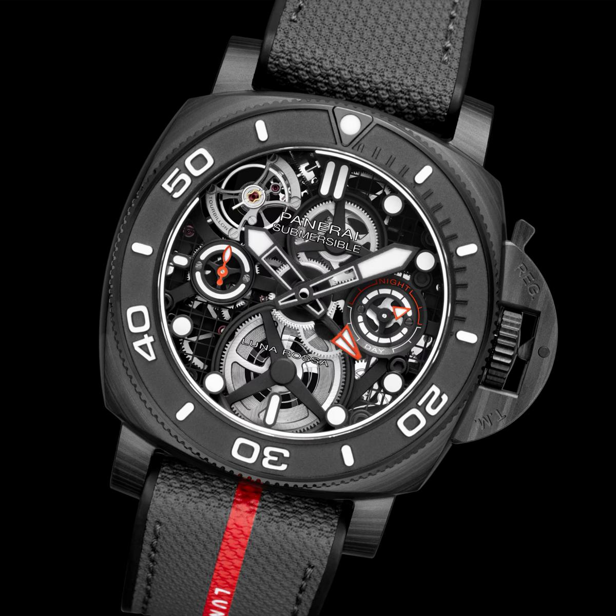 Novelties 2024_Panerai Submersible Tourbillon GMT Luna Rossa Experience Edition front