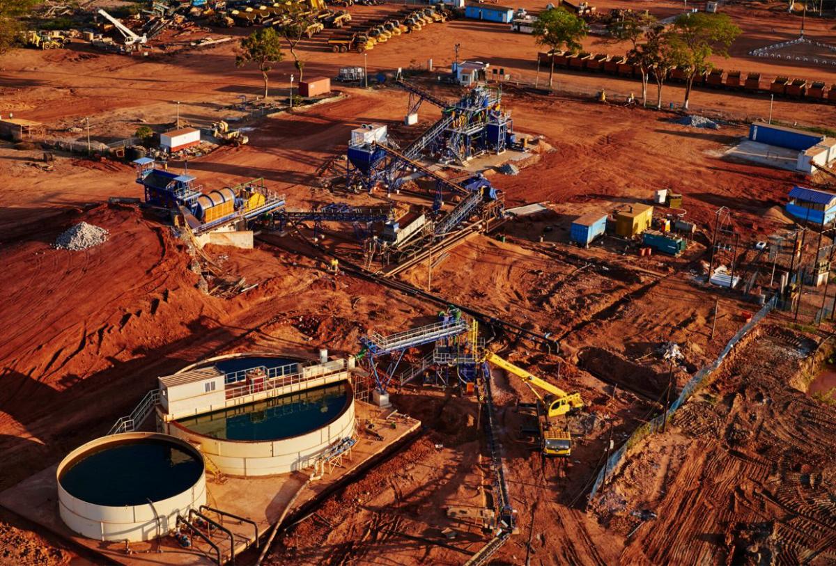Aerial view of Processing Plant Mozambique