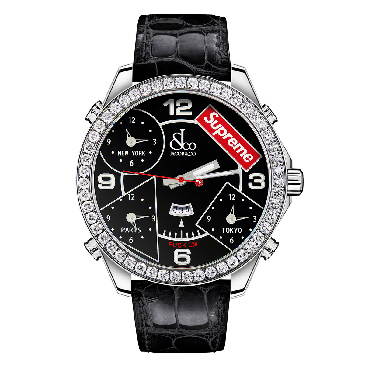 Five Time Zone © Jacob & Co x Supreme