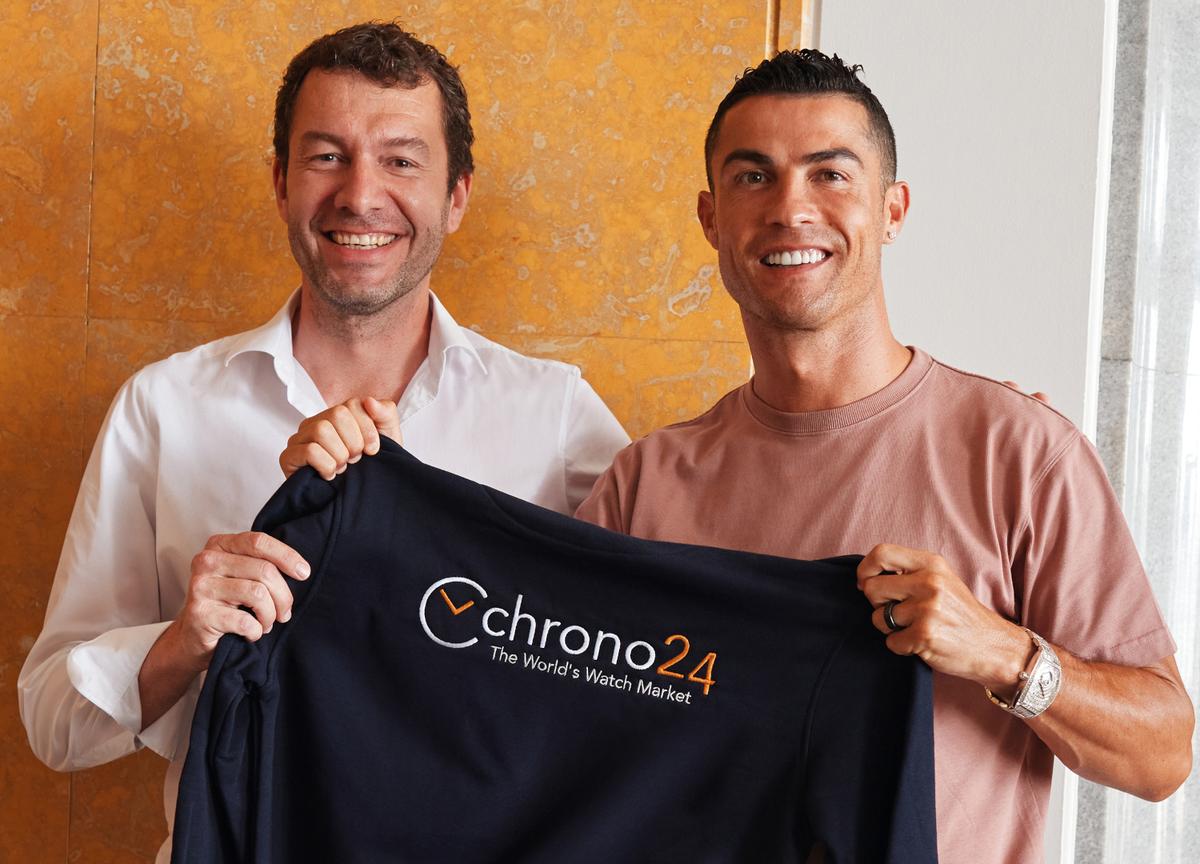 Tim Stacke Chrono24 with Cristiano Ronaldo