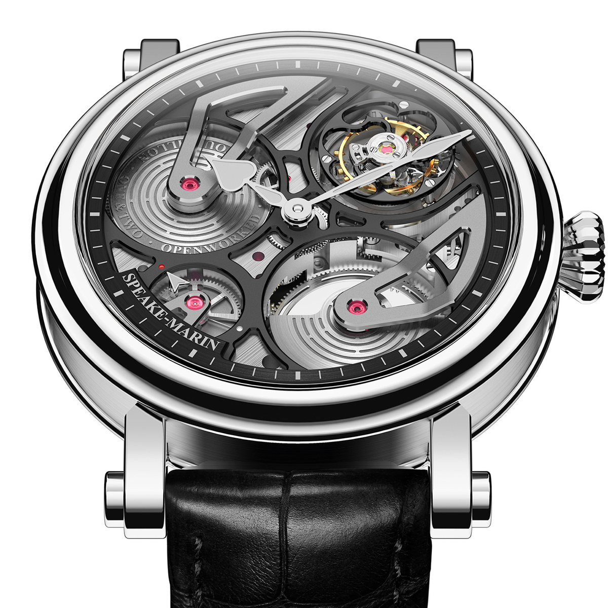 One & Two Openworked Tourbillon Titane © Speake-Marin