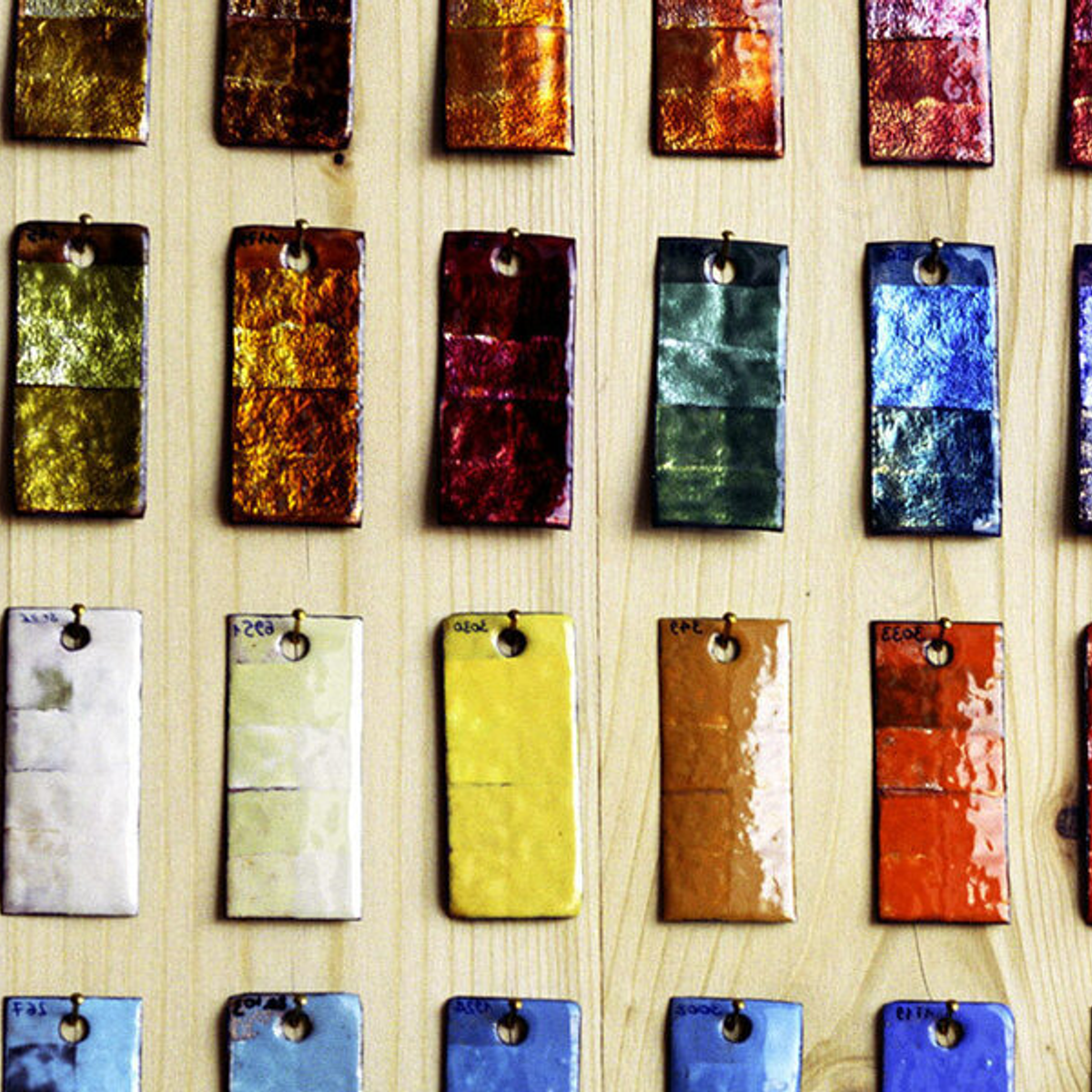 Palette d'émaux