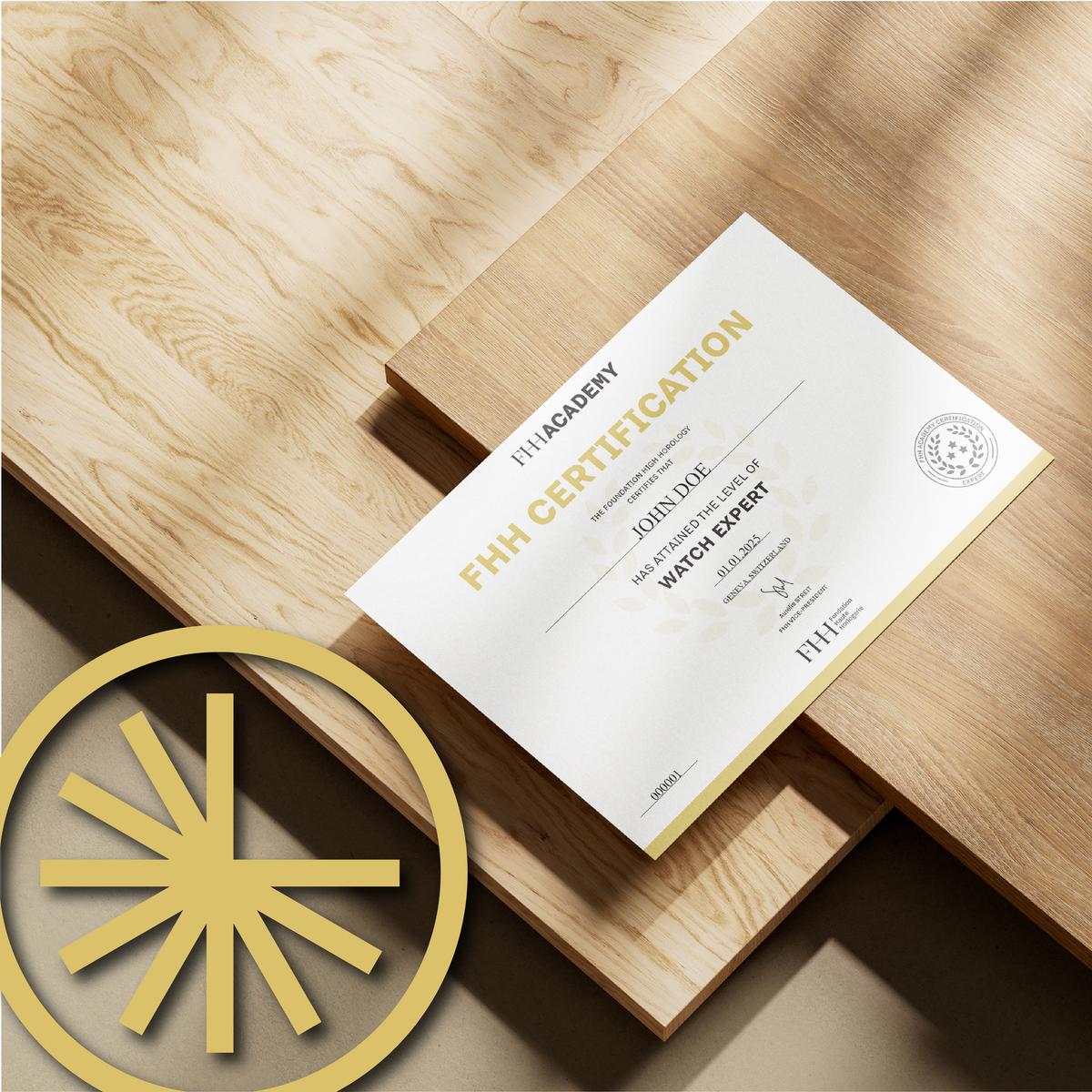 FHH Certification_Diploma mockup_Watch Expert