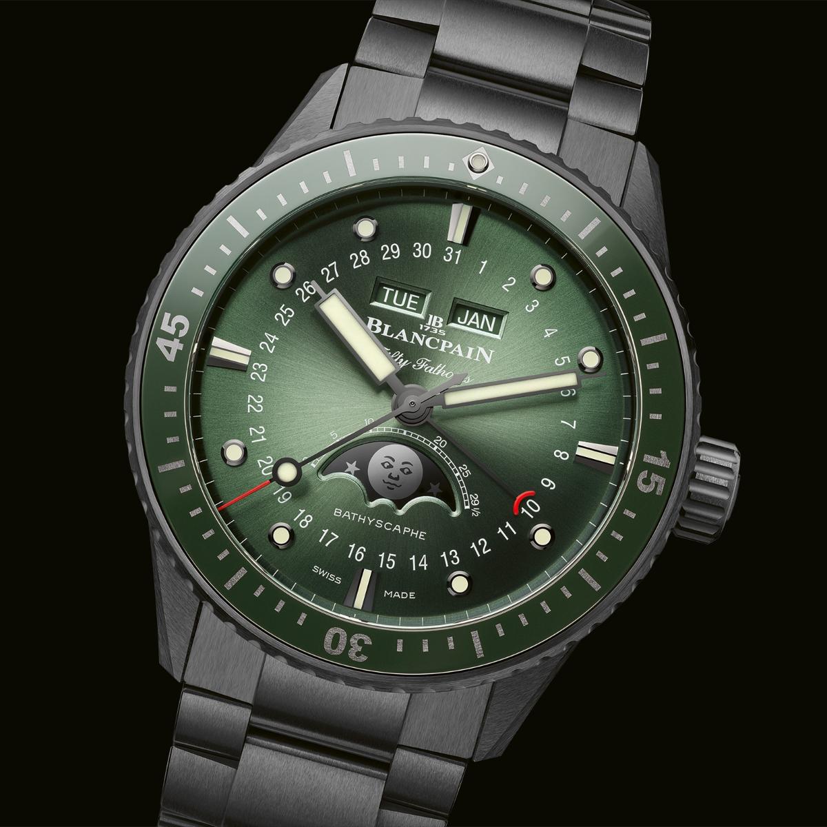 Novelties 2024_Blancpain Fifty Fathoms Bathyscaphe Quantième Complet Phases de Lune front
