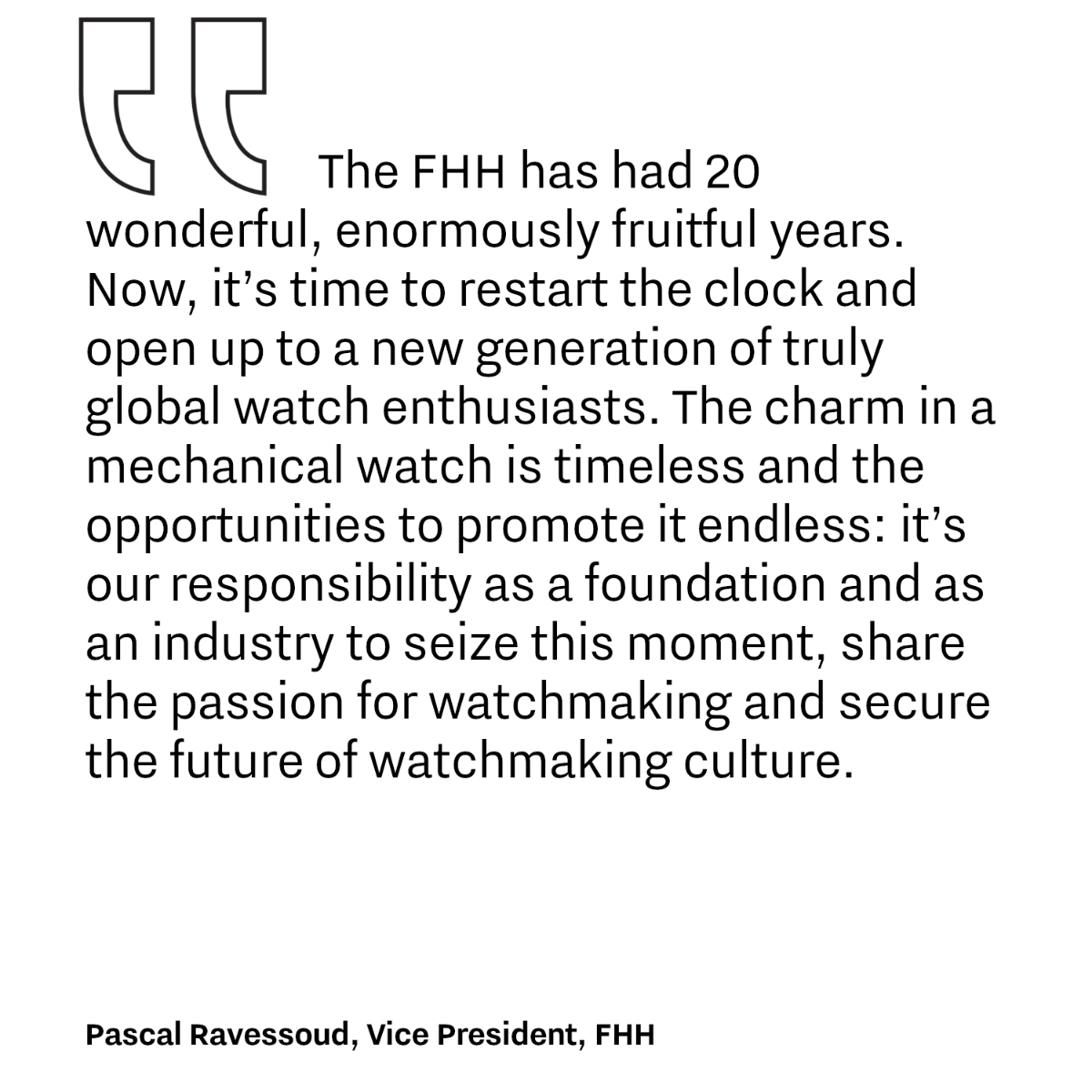 20years quote Pascal Ravessoud