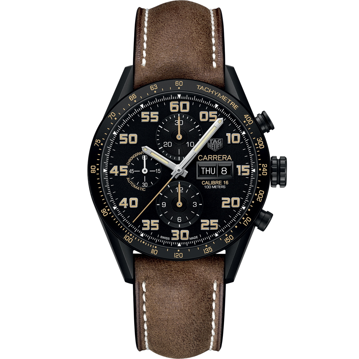 Carrera Calibre 16 Day-Date Chronograph Black Titanium