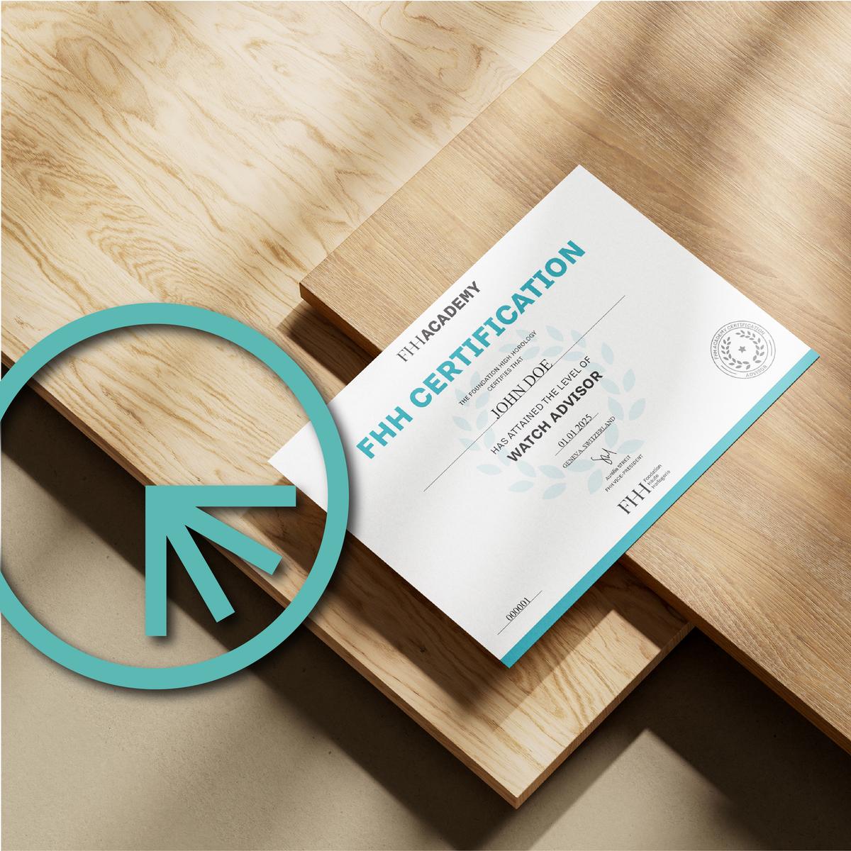 FHH Certification_Diploma mockup_Watch Advisor