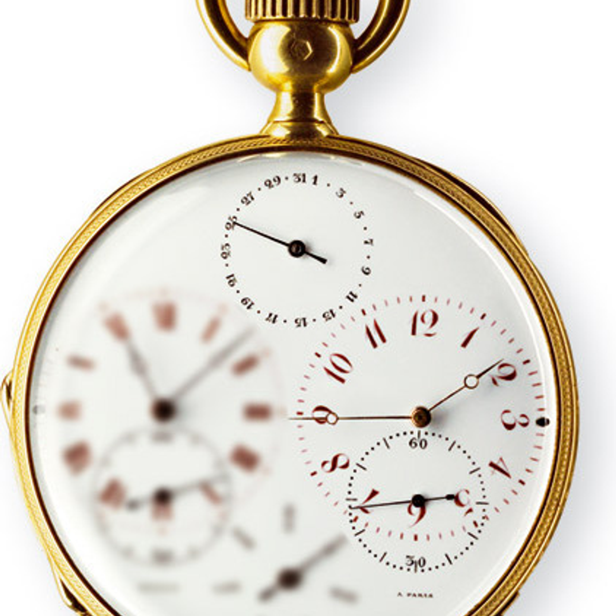 Pocket watch with Arabic and Roman numerals