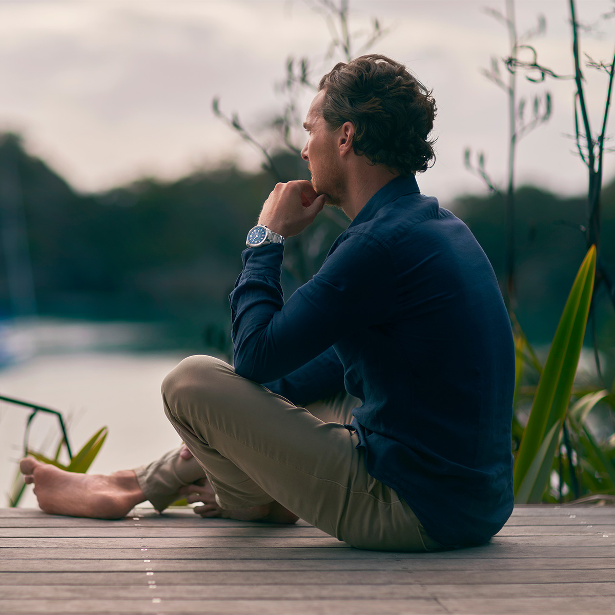 Benedict Cumberbatch with his Polaris Mariner © Jaeger-LeCoultre