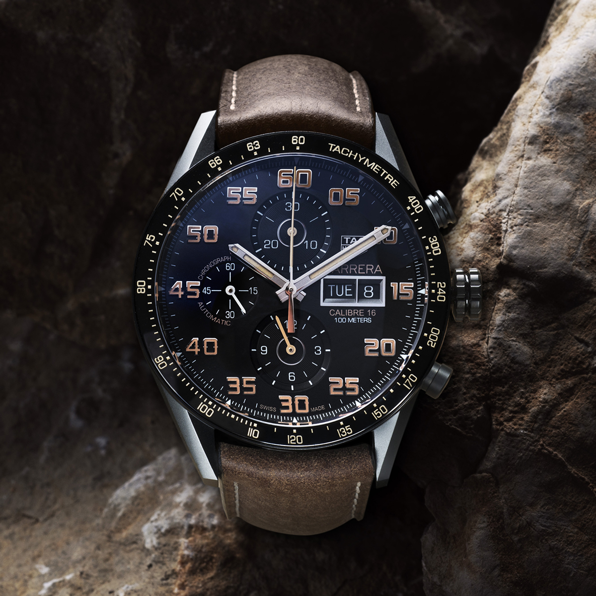Carrera Calibre 16 Day-Date Chronograph Black Titanium
