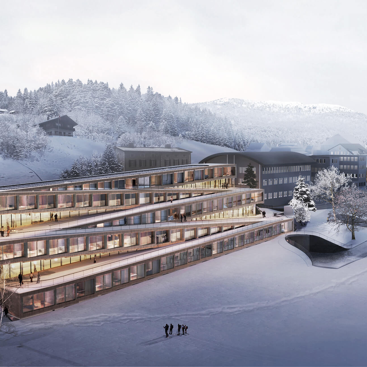 Représentation 3D du nouvel Hôtel des Horlogers