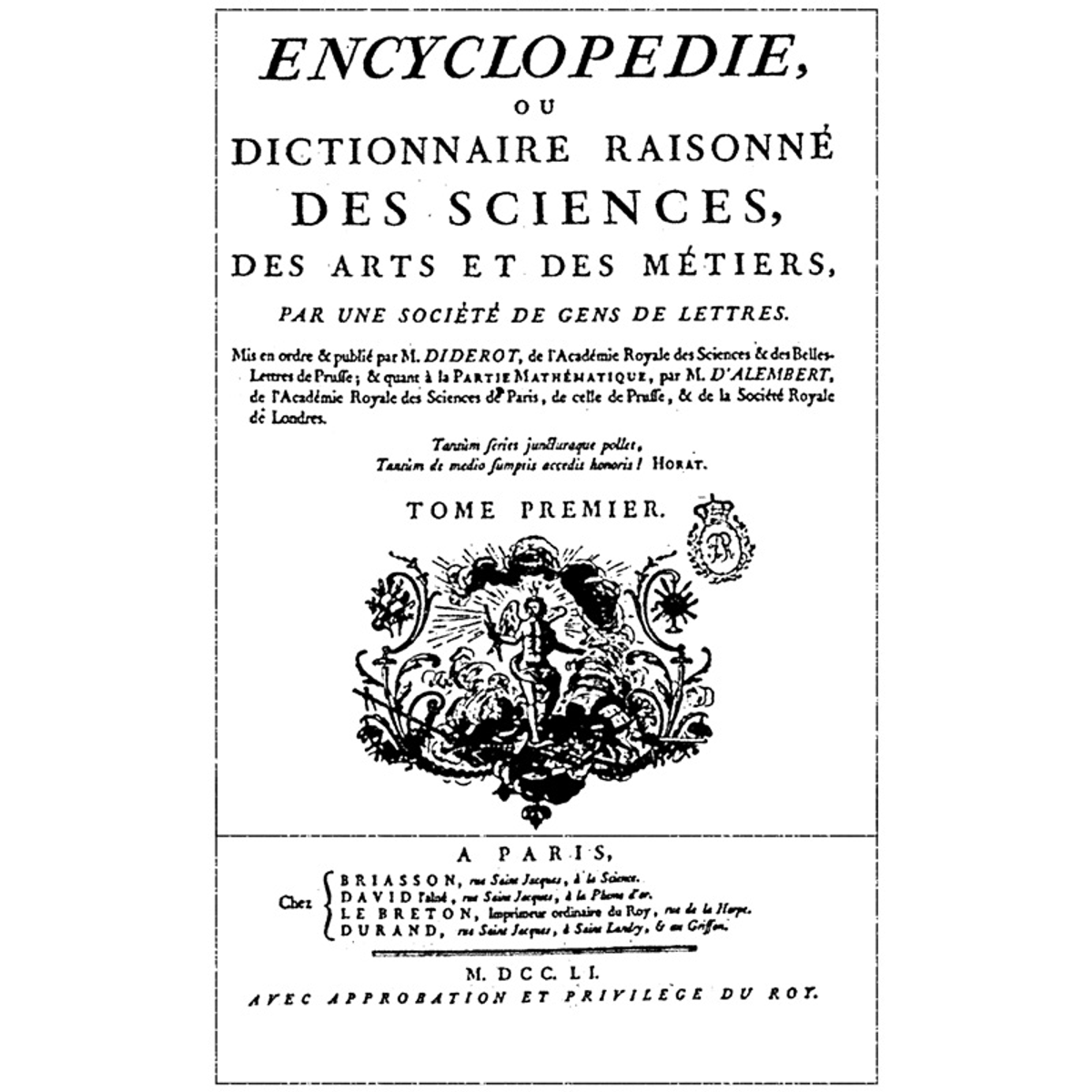 Diderot's and d'Alembert's Encyclopaedia