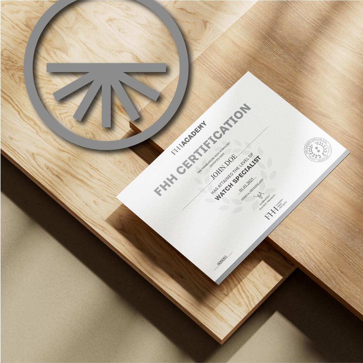 FHH Certification_Diploma mockup_Watch Specialist