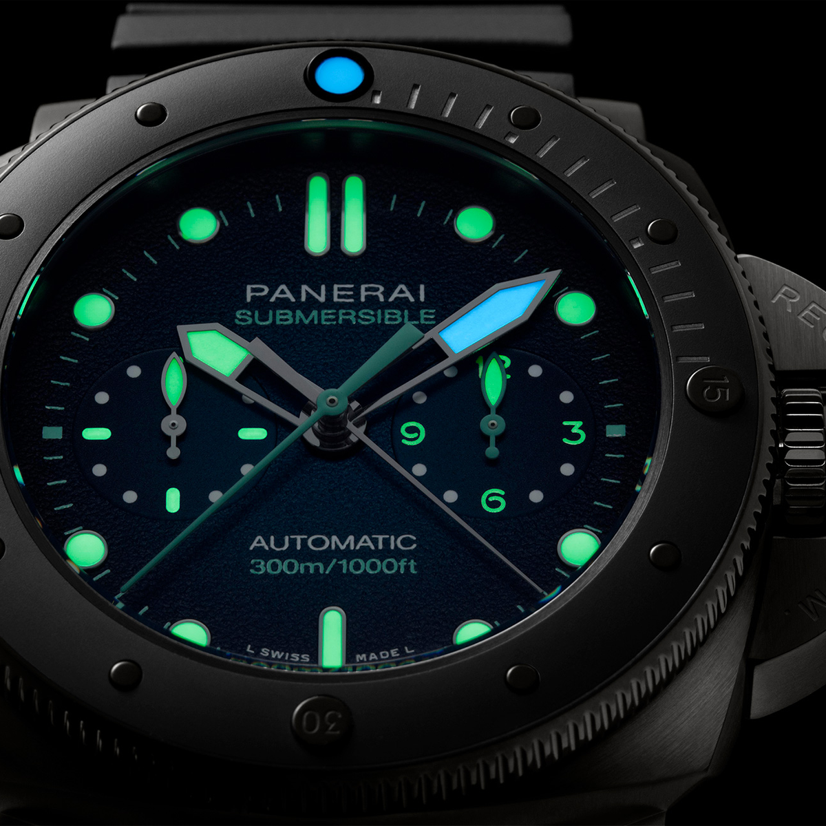 Submersible Chrono « Guillaume Néry » Edition 47 mm, DLC (PAM00982) © Panerai