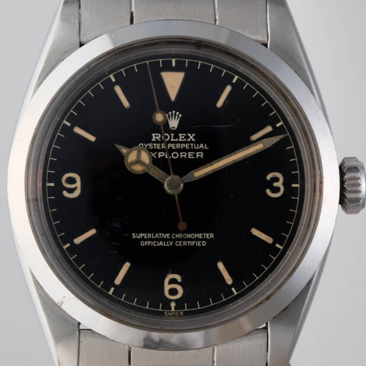 Rolex Explorer, stainless steel, 1959, Est. CHF 7000-9000, sold CHF 12500 ©Christie's