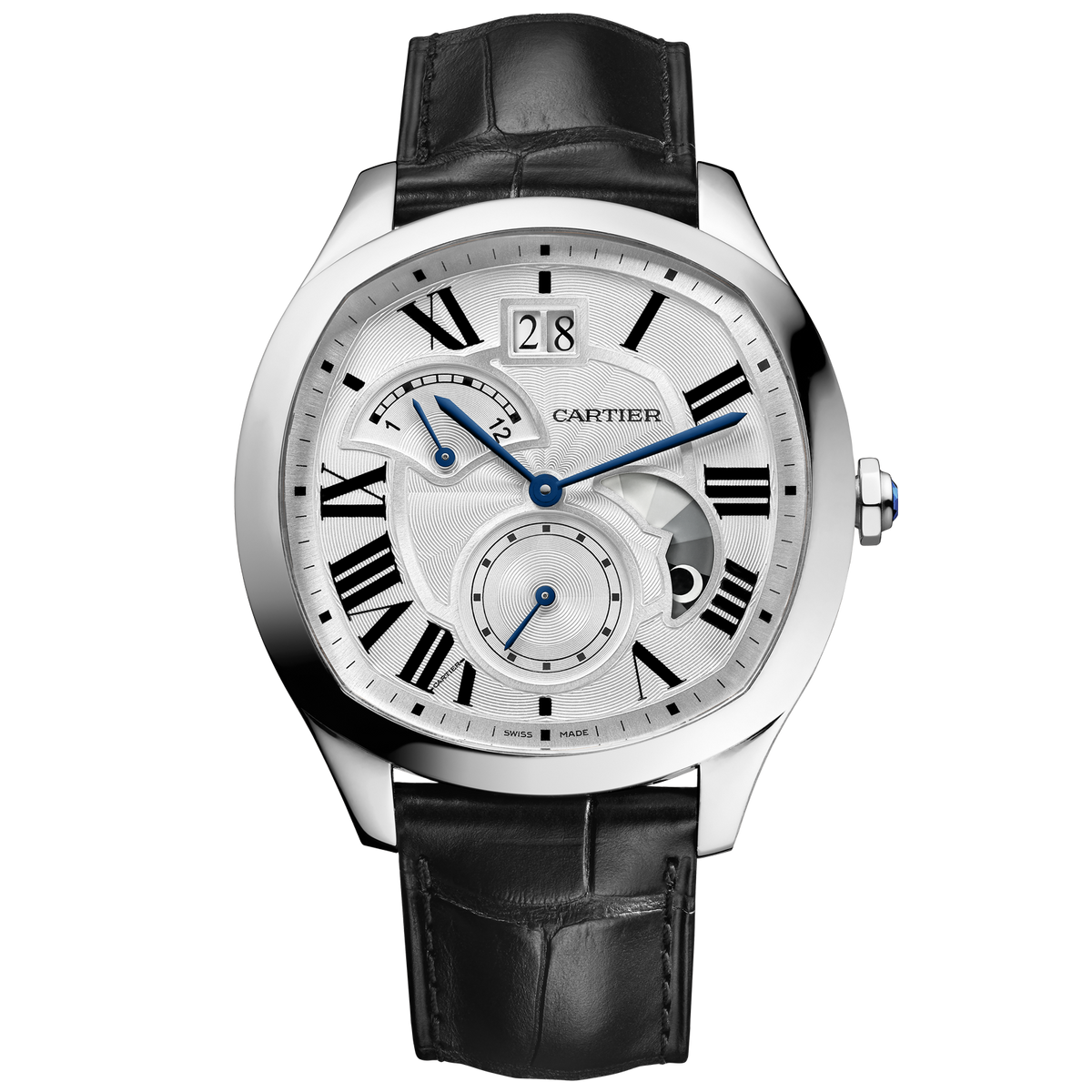 Drive de Cartier Grande Date Second Fuseau Rétrograde et Indicateur Jour/Nuit