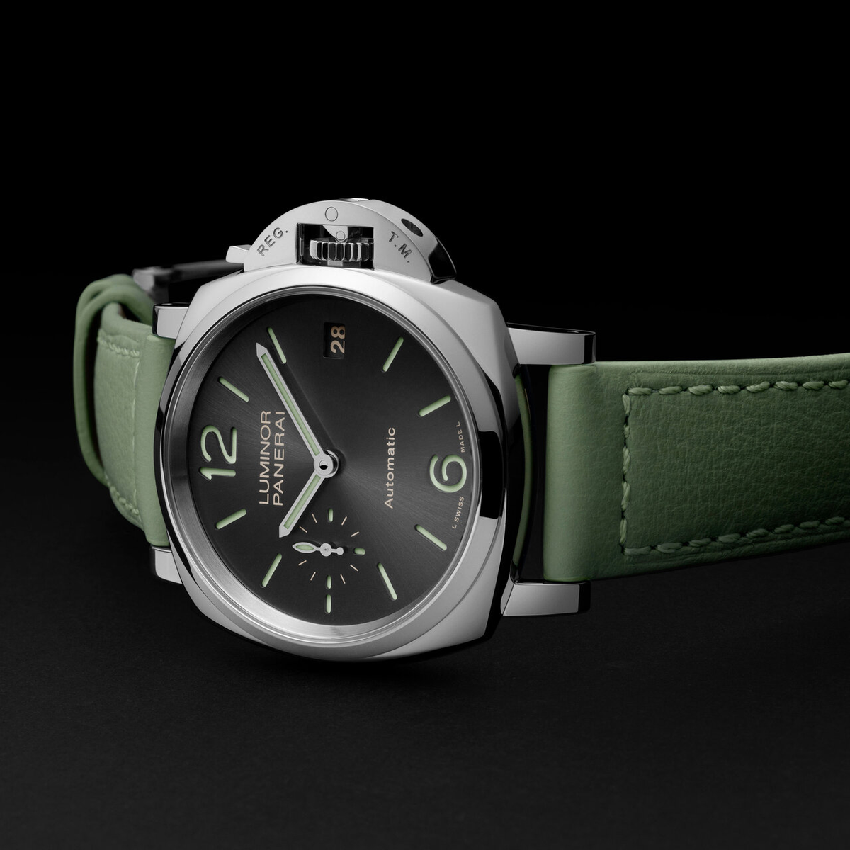 Luminor Due 3 Days Automatic Acciaio — 38 mm