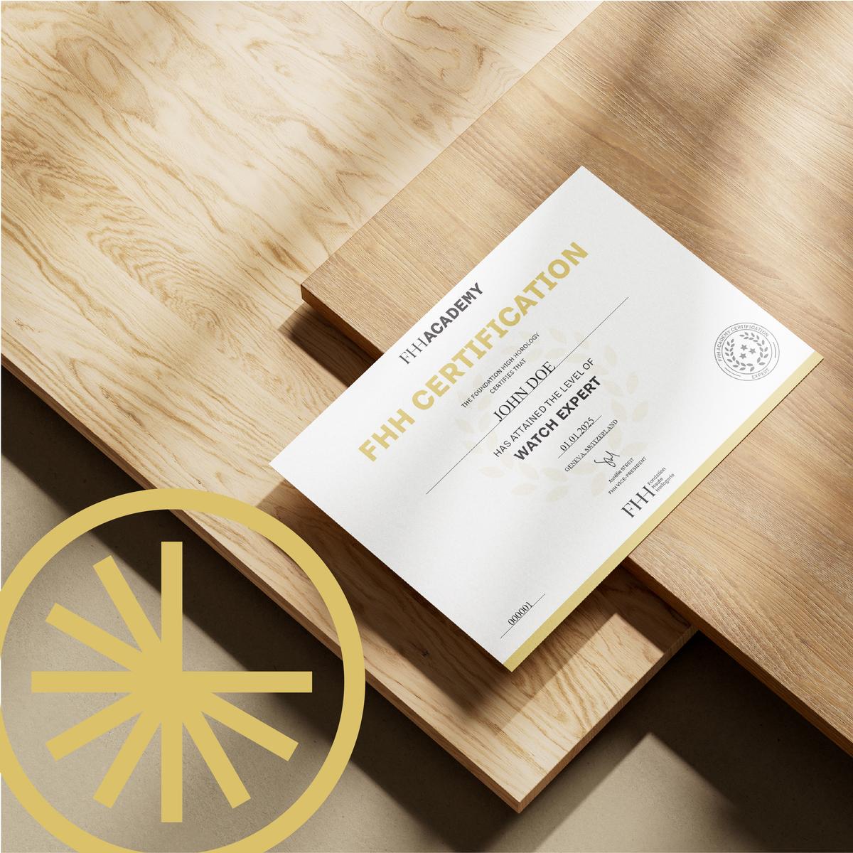 FHH Certification_Diploma mockup_Watch Expert