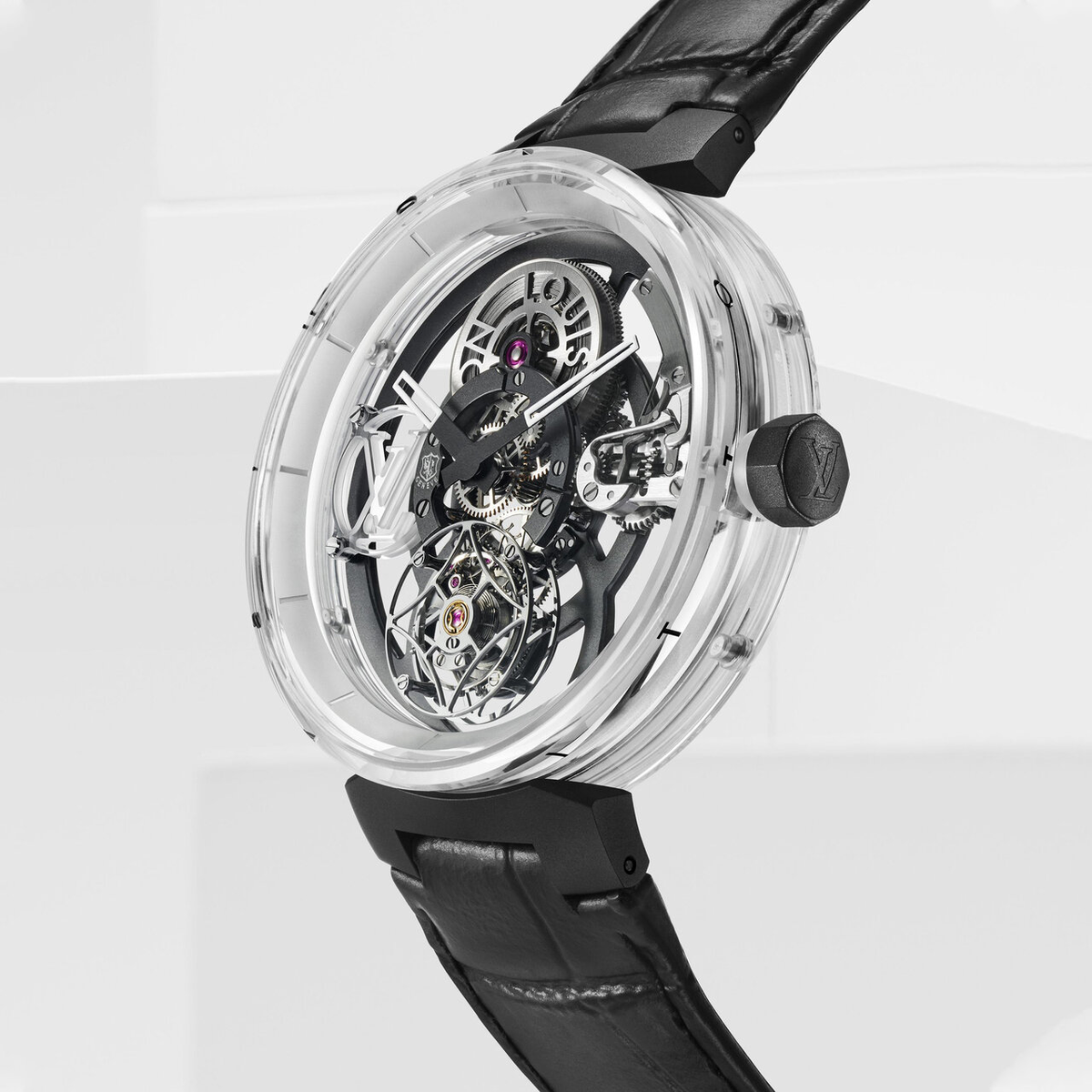 Tambour Moon Tourbillon Volant « Poinçon de Genève » saphir