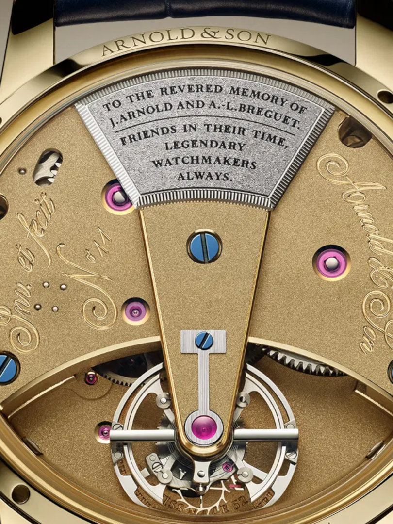 A&S Constant Force Tourbillon back detail