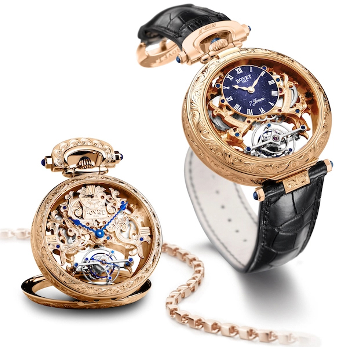 Amadeo Tourbillon squelette 7 jours Aiguillage Inversé ©Bovet
