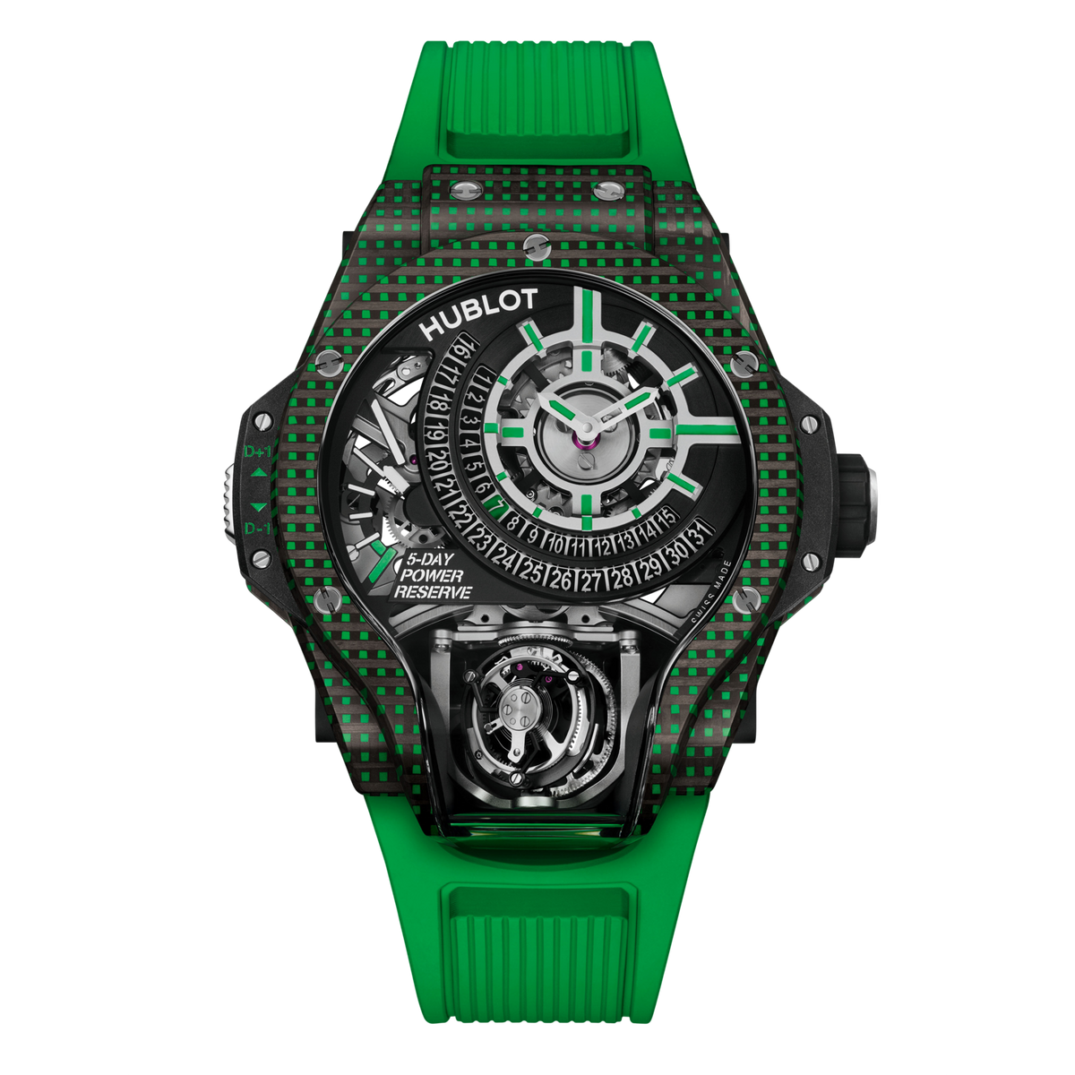 MP-09 Tourbillon Bi-Axis Green 3D Carbon