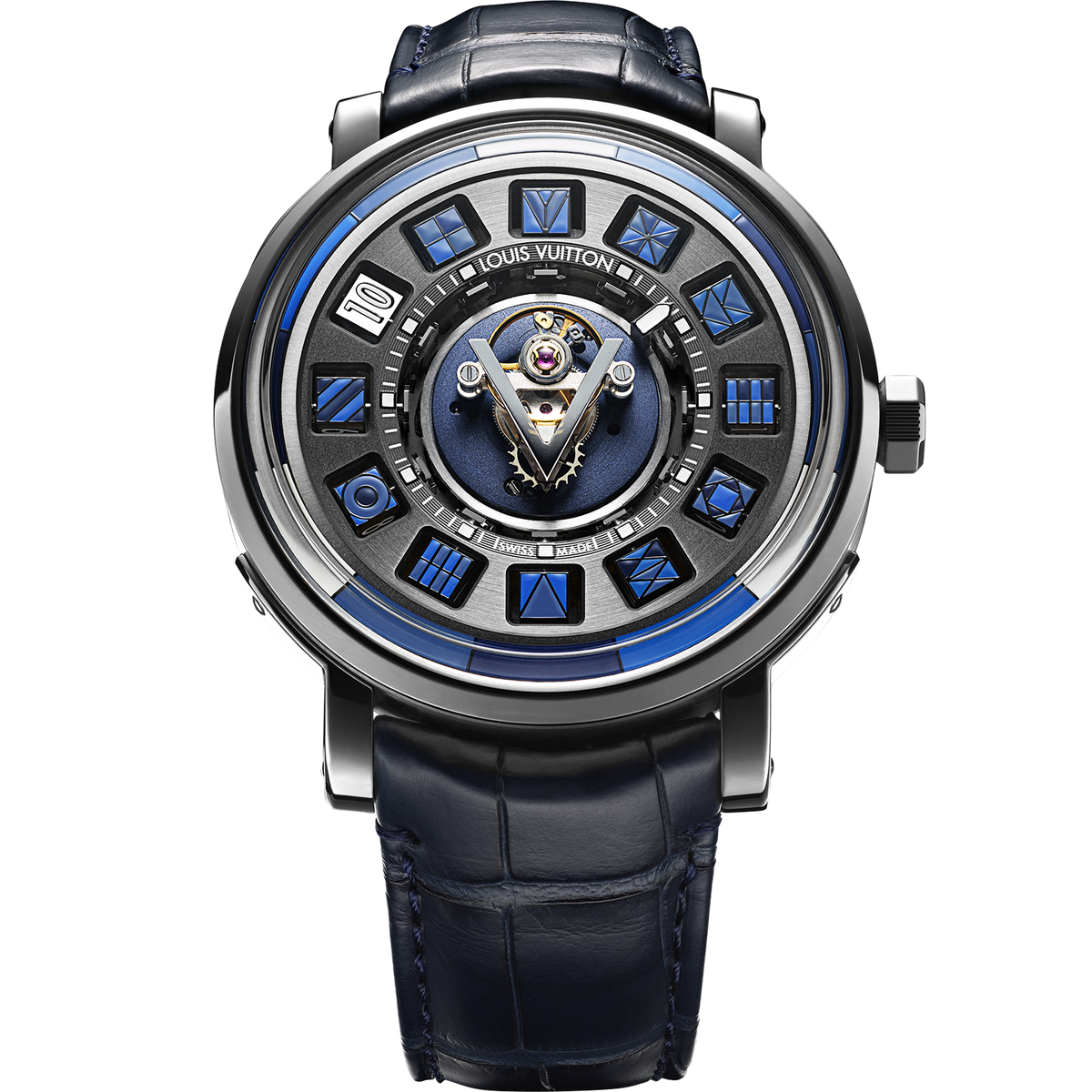 Escale Spin Time Tourbillon Central Bleue