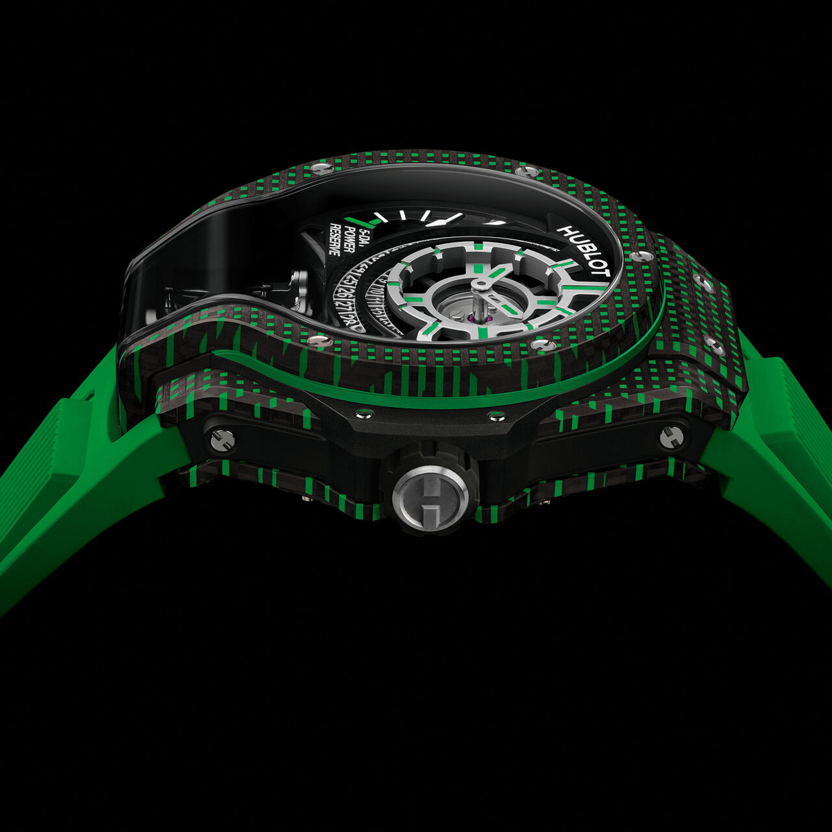 MP-09 Tourbillon Bi-Axis Green 3D Carbon
