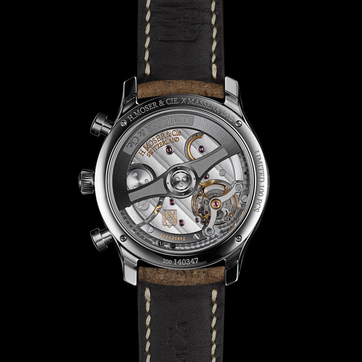Novelties 2024_H. Moser & Cie Endeavour Chronograph X Massena LAB back