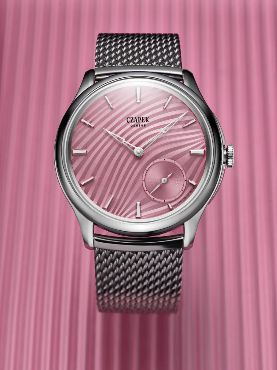 Czapek Promenade Plisse Rose