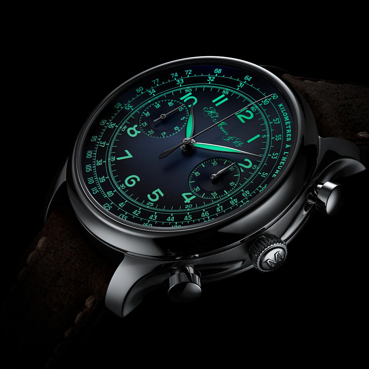 Novelties 2024_H. Moser & Cie Endeavour Chronograph X Massena LAB fluo