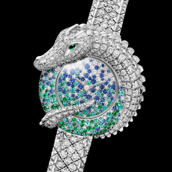 Novelties 2024_Cartier Montre Joaillière Crocodile front