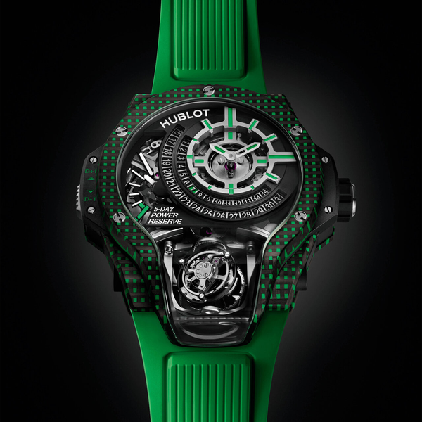 MP-09 Tourbillon Bi-Axis Green 3D Carbon