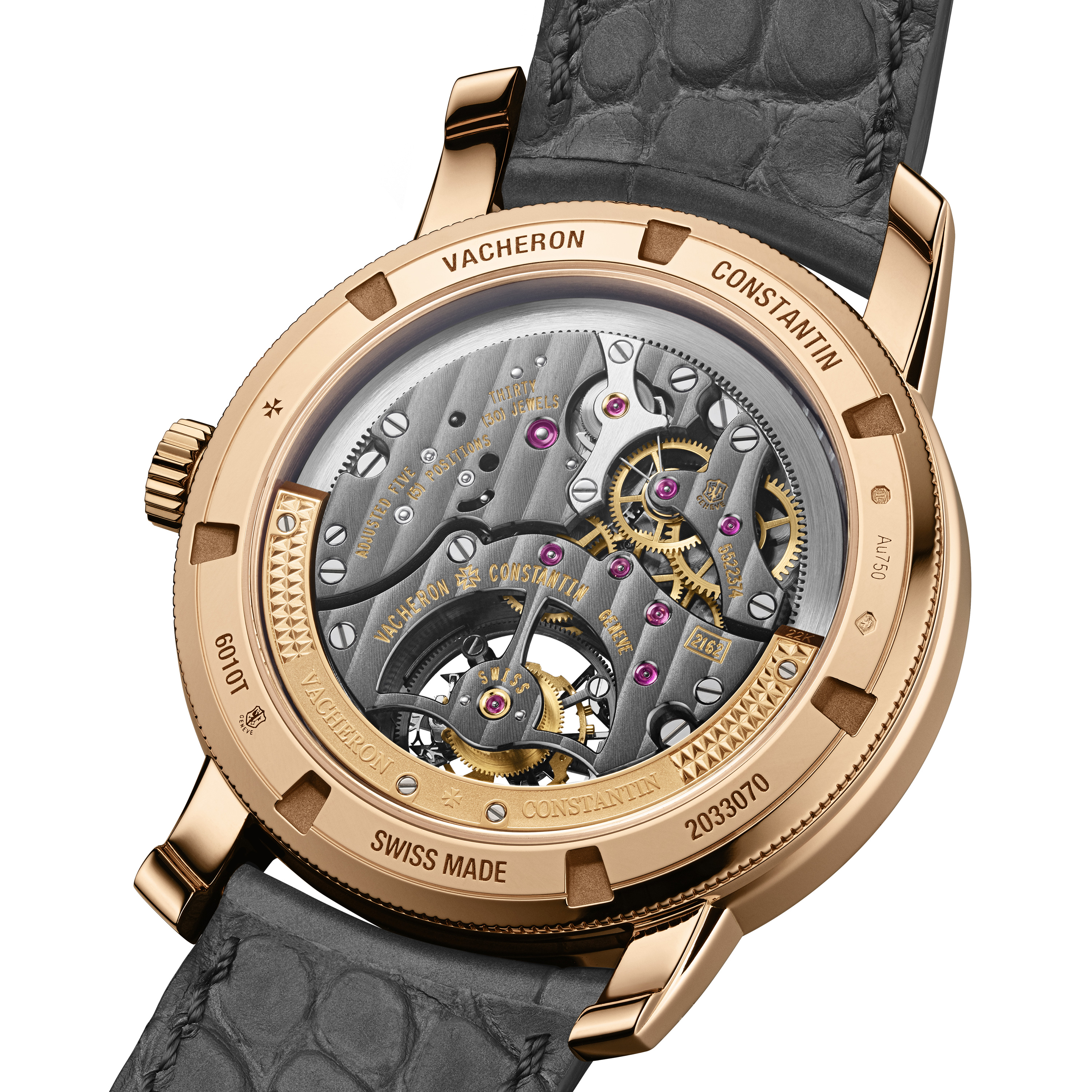 Traditionnelle tourbillon date rétrograde openface