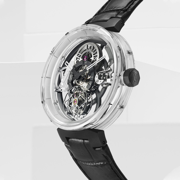 Tambour Moon Tourbillon Volant « Poinçon de Genève » saphir